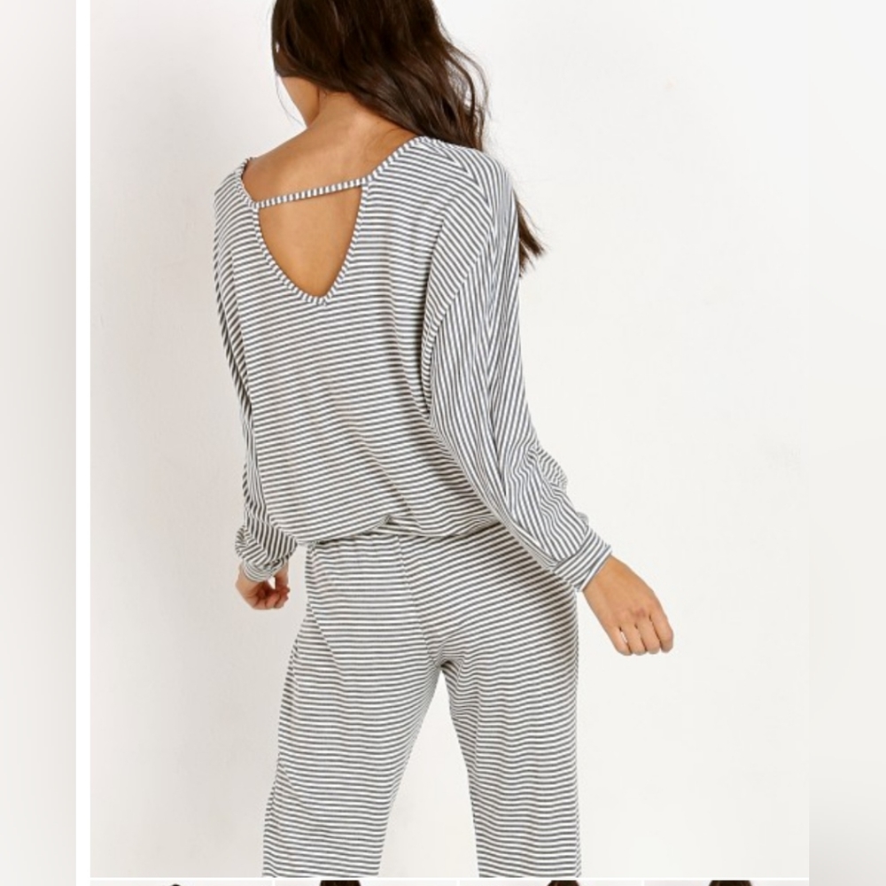 EBERJEY The Dolman Sleeve Top Sadie Stripes Pullover - Picture 3 of 7